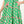 Tassel Puff Sleeve Floral Dress- Green