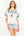 Embroidered Puff Sleeve Floral Top- White