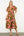 Puff Sleeve Floral Midi Dress- Olive