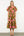 Puff Sleeve Floral Midi Dress- Olive