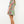 Tie Waist Puff Sleeve Print Dress- Green