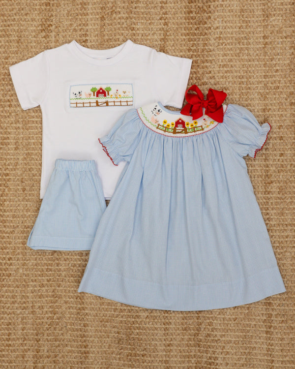 Farm Smocked Tom Short Set
