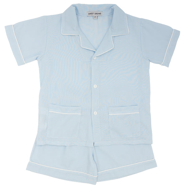 Med Blue PJ Short Set