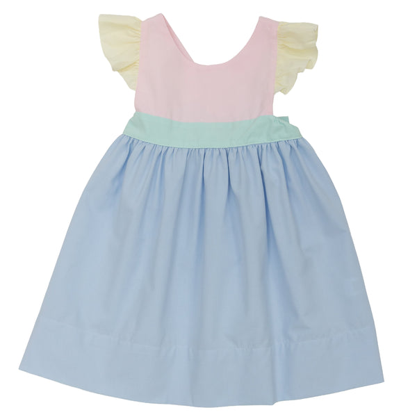 Bow Back Colorblock Dress