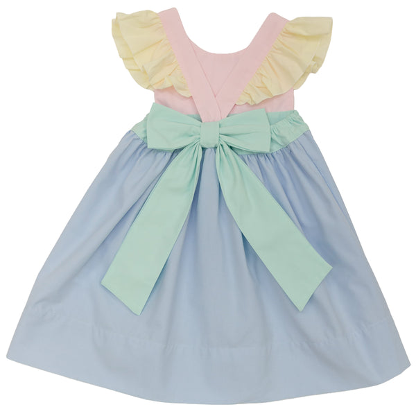 Bow Back Colorblock Dress