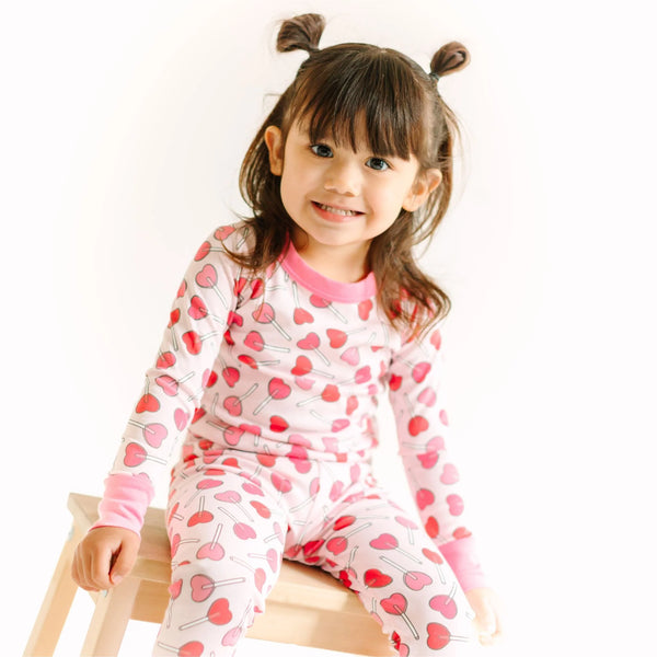 Sweetheart Pops Pajamas- Pink