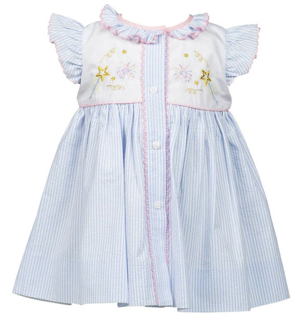 Seersucker Fireworks Dress