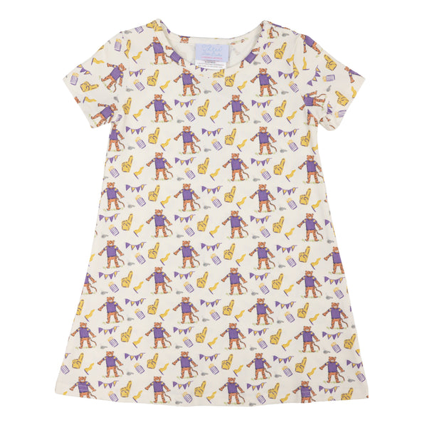 Charlotte Play Dress- Game Day Purple and Gold