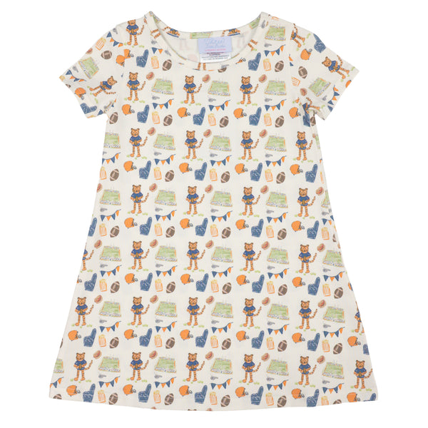 Charlotte Play Dress- Game Day Tiger