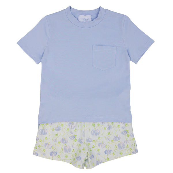 Covington Crewneck W/ Stafford Short Set- Gourd-geous Garden