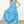 Tiered Poplin Maxi Dress- Blue