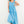 Tiered Poplin Maxi Dress- Blue