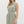 Sleeveless Zip-Up Knit Dress- Sage