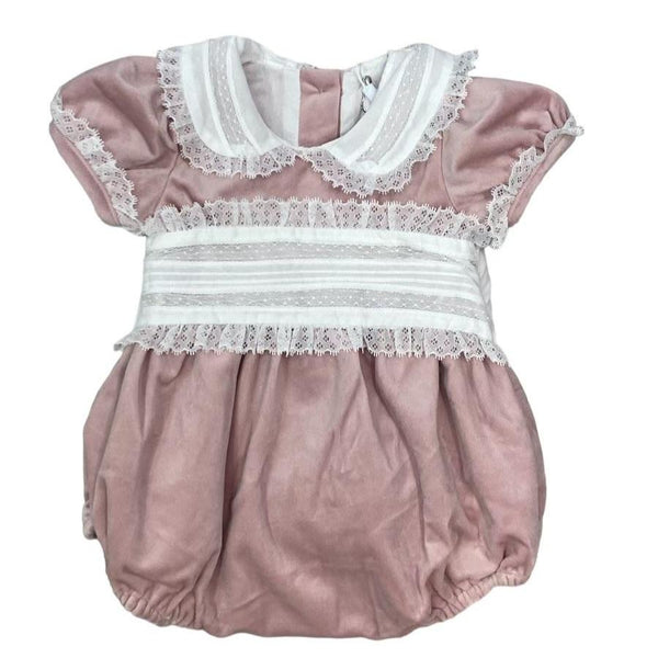 Mauve Velvet Bubble W/ Lace