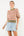 Short Sleeve Multi Color Knit Top- Olive