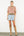 Short Sleeve Multi Color Knit Top- Olive