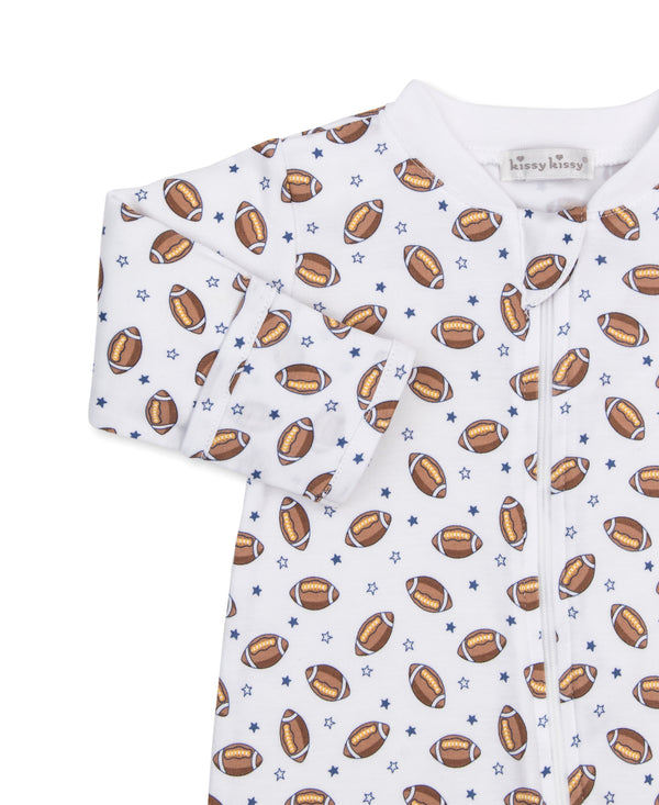 Football Zipper Footie