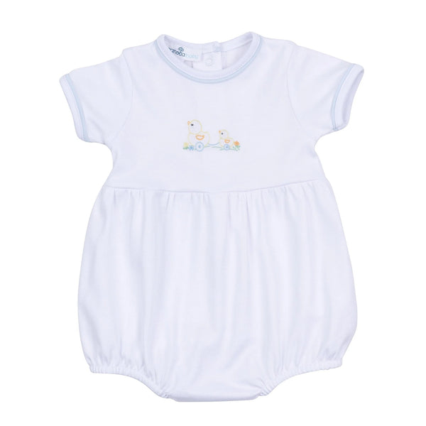 Vintage Duckie Pull Toy Bubble- Light Blue