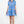 Puff Sleeve Floral Dress- Blue