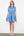 Puff Sleeve Floral Dress- Blue