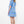Puff Sleeve Floral Dress- Blue