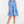 Puff Sleeve Floral Dress- Blue