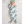 Blue Trim Scallop Chenille Blanket