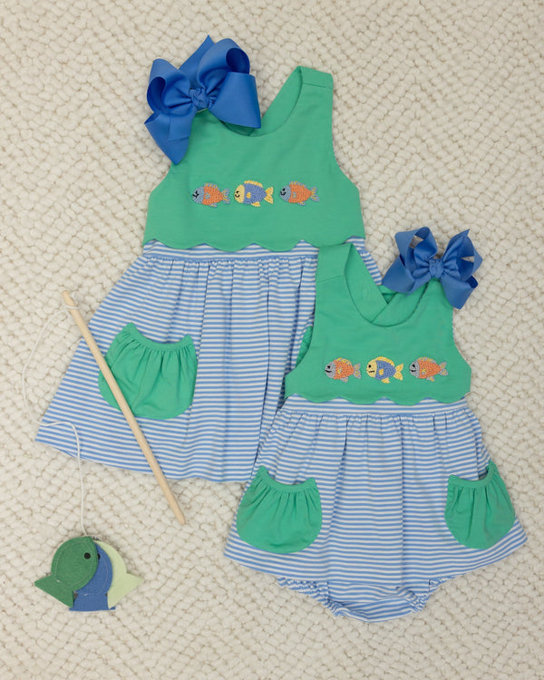 Three Little Fish Scallop Dress