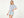 Short Sleeve Ribbon Knit Top -Cream/Blue