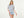 Short Sleeve Ribbon Knit Top -Cream/Blue