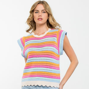 Multi Color Knit Top