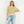 Short Sleeve Knit Top -Green/Pink