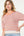 Crochet Pattern Knit Top- Orange and Cream