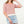 Crochet Pattern Knit Top- Orange and Cream