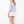Short Sleeve Knit Top- Light Blue