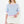 Short Sleeve Knit Top- Light Blue