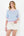 Short Sleeve Knit Top- Light Blue