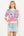 Short Sleeve Floral Knit Top- Blue
