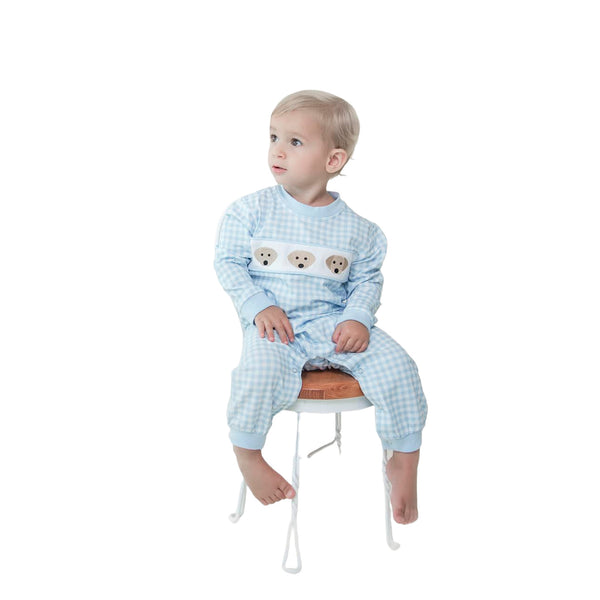 Puppy Embroidery Romper