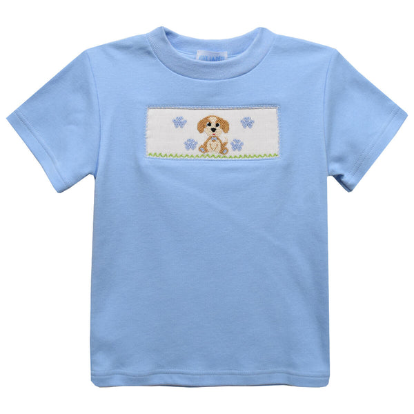 Puppy Smocked Tee