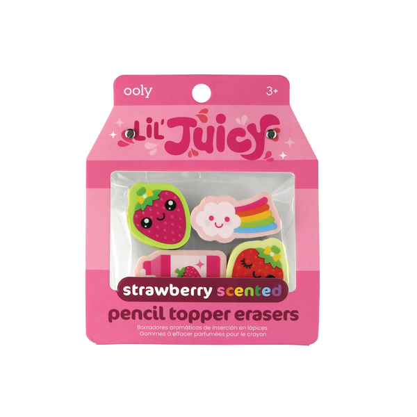 Lil’ Juicy Scented Topper Erasers- Strawberry