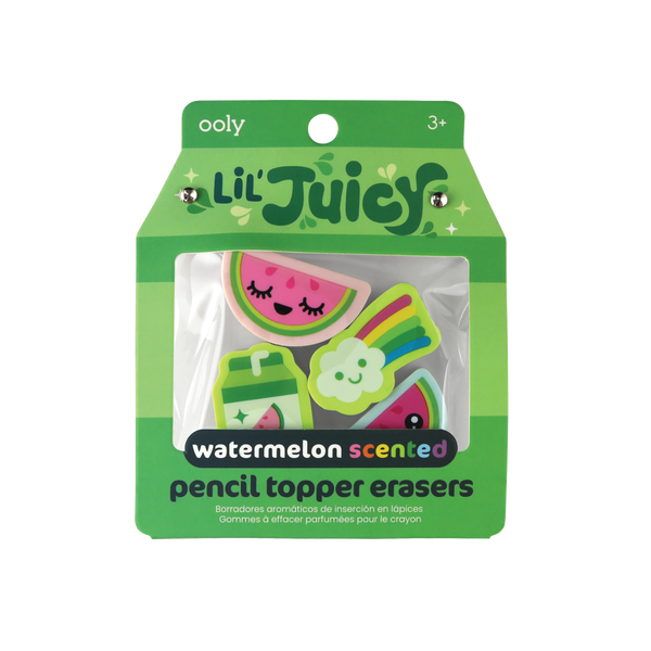 Lil’ Juicy Scented Topper Erasers- Watermelon