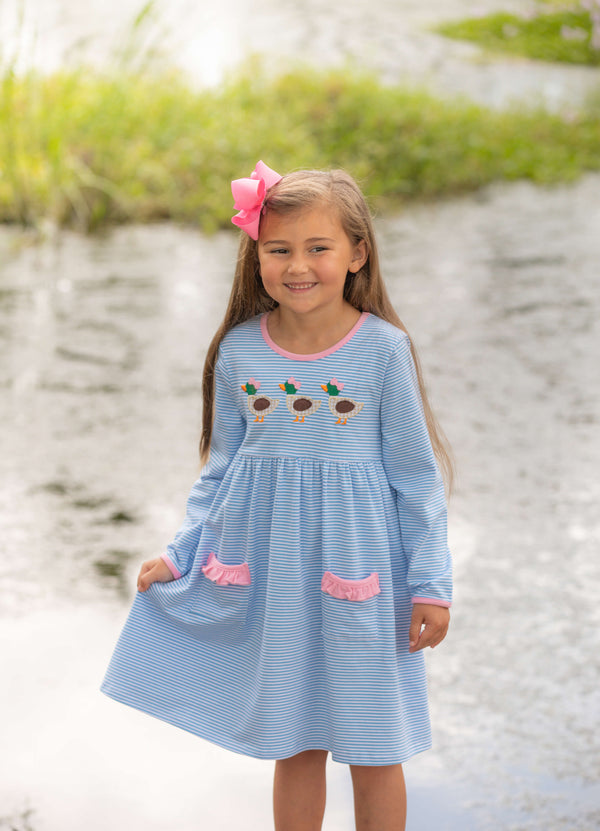 Duck Applique Pocket Dress