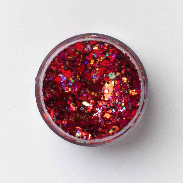 Red Gameday Glitter Gel