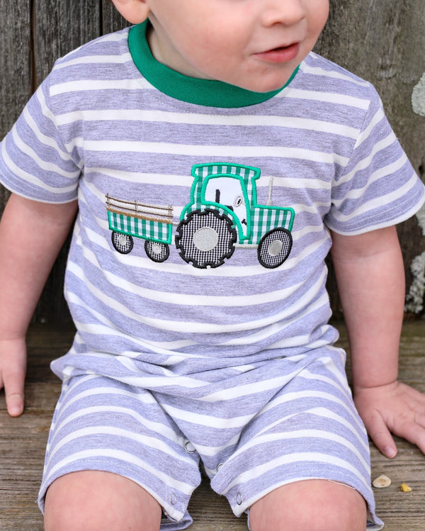 Tractor Applique Romper