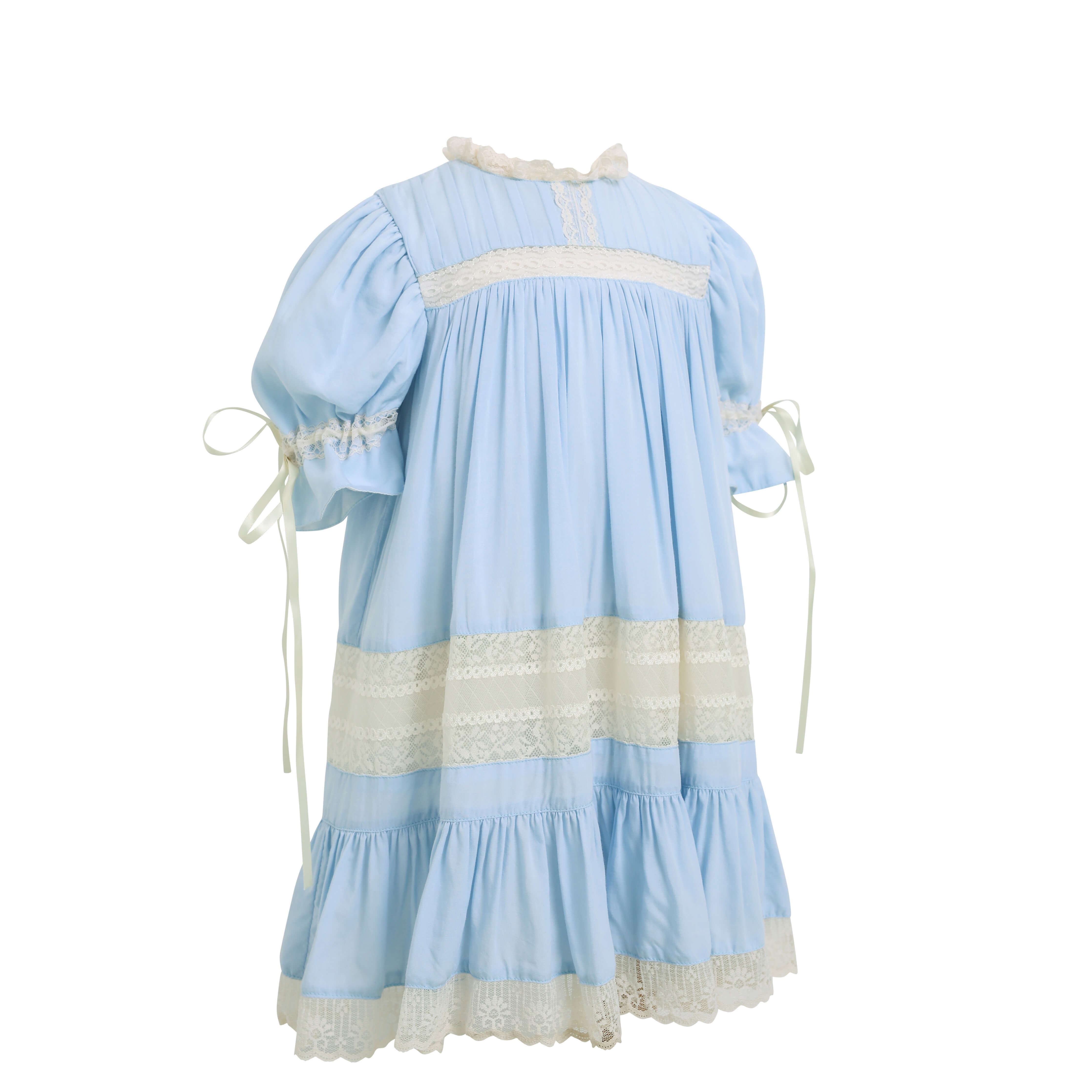 Light Blue/Ecru Heirloom Dress Light Blue/Ecru Heirloom Dress