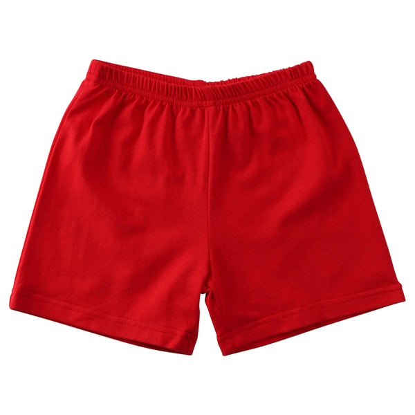 Knit Shorts- Red