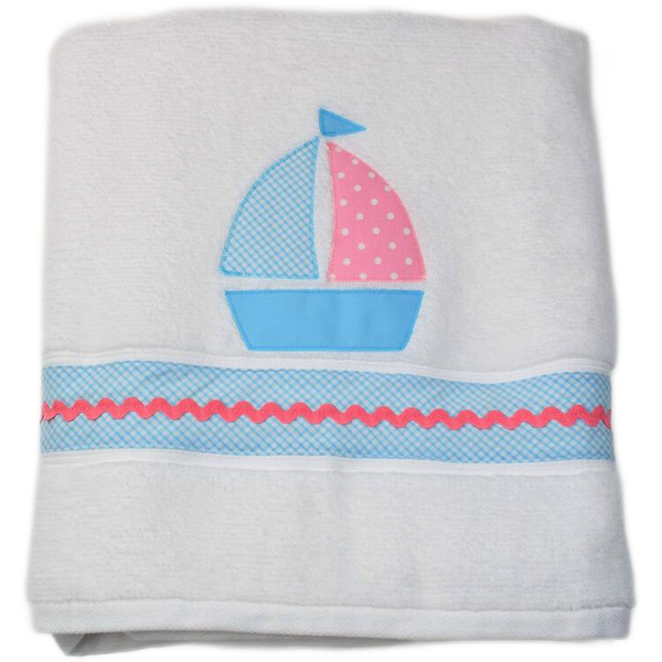 Sailboat Towel- Pink