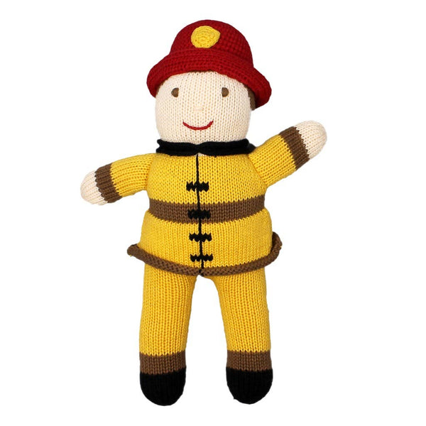 Frank the Fireman Knit Doll: 12" Plush