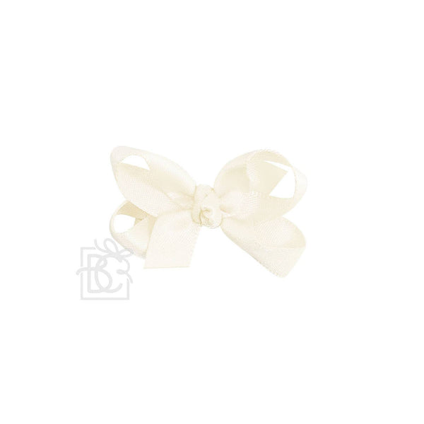 Satin Bow On Clip 1.5" - 6.5"